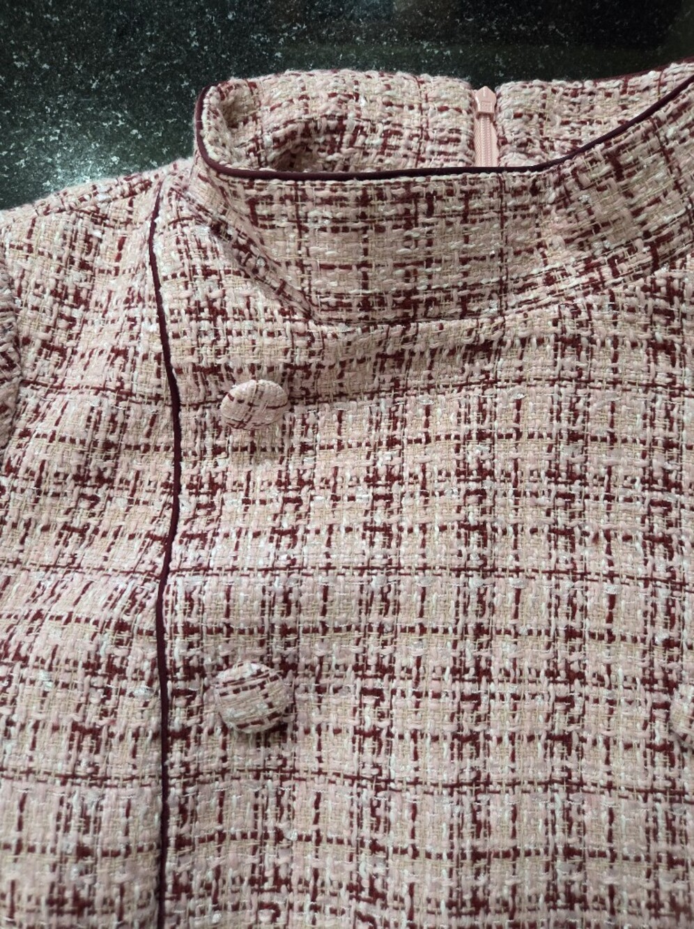 Tuckernuck Pink Tweed Shift Dress - Size XXL - Picture 9 of 13